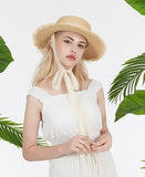 VARZAR(バザール)    Strap Natural Raffia Hat Off White