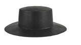 VARZAR(バザール)    Ribbon Strap Paper Bottle Hat Black