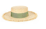 VARZAR(バザール)   Natural raffia bottle hat khaki