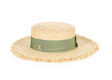 VARZAR(バザール)   Natural raffia bottle hat khaki