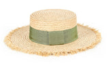 VARZAR(バザール)   Natural raffia bottle hat khaki