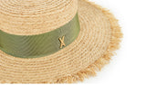 VARZAR(バザール)   Natural raffia bottle hat khaki