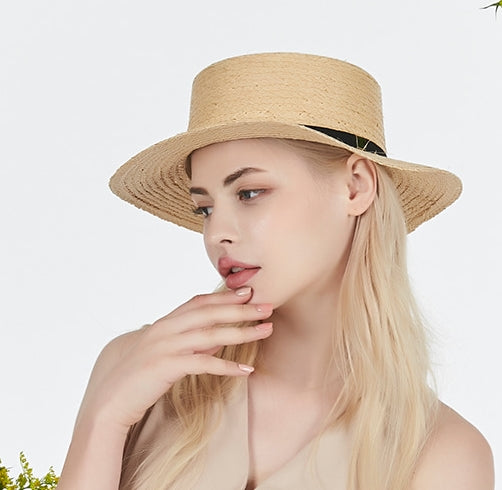 VARZAR(バザール)  Basic raffia bottle hat black