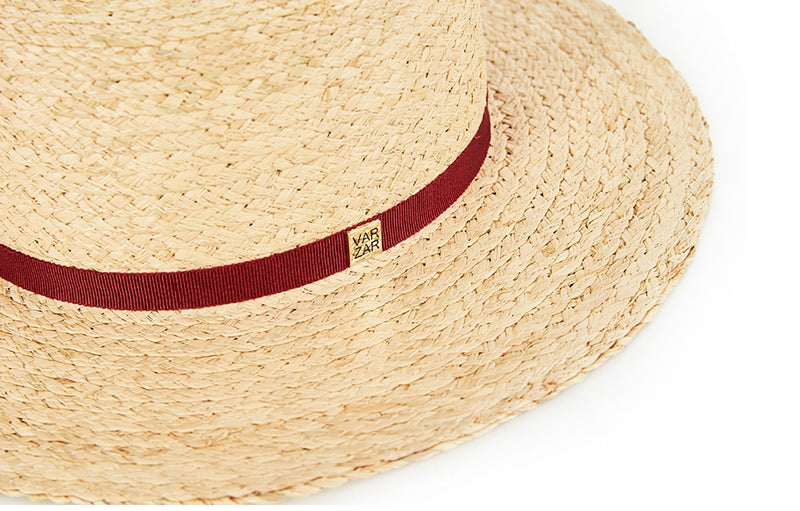VARZAR(バザール)  Basic raffia bottle hat wine