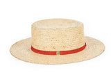 VARZAR(バザール)  Basic raffia bottle hat orange