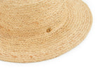 VARZAR(バザール)  Ribbon strap raffia bottle hat white