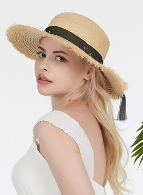 VARZAR(バザール) Pure Natural Raffia Hat Black