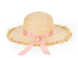 VARZAR(バザール) Pure Natural Raffia Hat pink