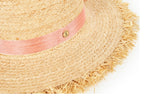 VARZAR(バザール) Pure Natural Raffia Hat pink