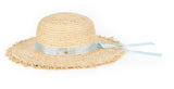 VARZAR(バザール) Pure Natural Raffia Hat blue