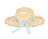 VARZAR(バザール) Pure Natural Raffia Hat blue