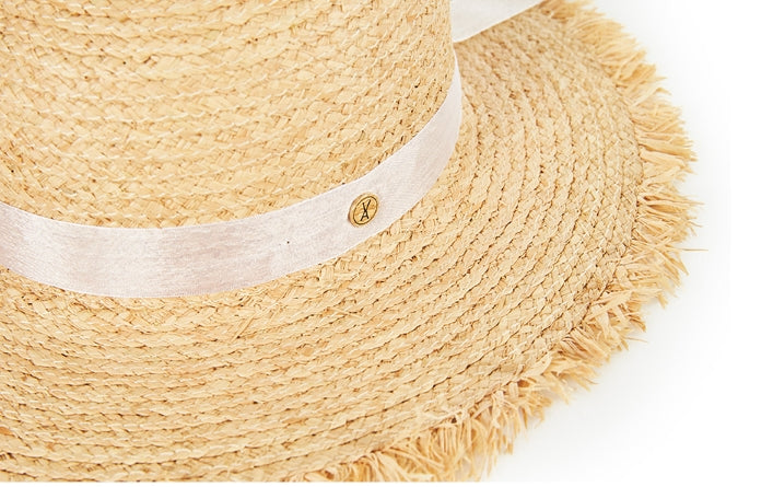 VARZAR(バザール) Pure Natural Raffia Hat white