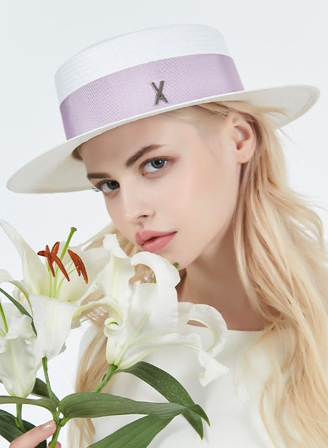 VARZAR(バザール) Natural paper bottle hat purple