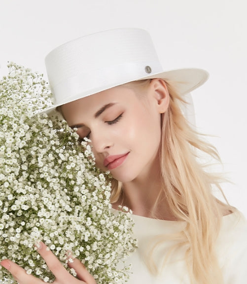 VARZAR(バザール) Pure Paper Bottle Hat white