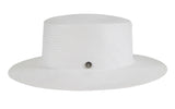 VARZAR(バザール) Ribbon Strap Paper Bottle Hat White