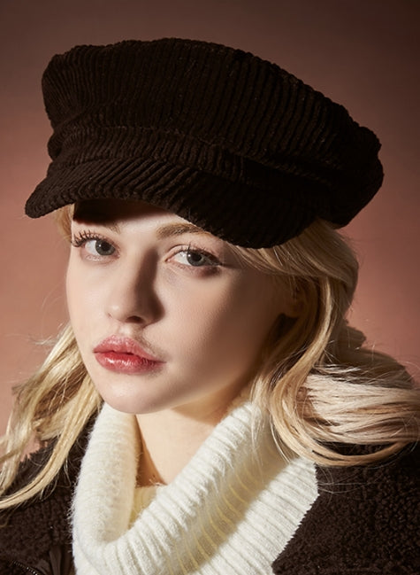 VARZAR(バザール) Corduroy matroos cap black