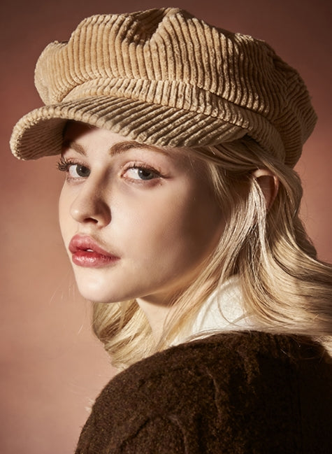 VARZAR(バザール) Corduroy matroos cap beige