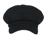VARZAR(バザール) Wool newsboy cap black