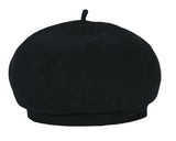 VARZAR(バザール) Stud logo wool beret black