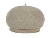 VARZAR(バザール) Stud logo wool beret beige