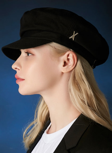 VARZAR(バザール) Stud logo cotton Maduros cap black