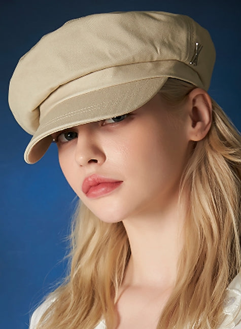 VARZAR(バザール) Stud logo cotton Maduros cap beige