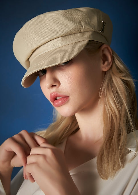 VARZAR(バザール) Stud logo cotton Maduros cap beige