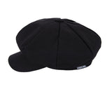 VARZAR(バザール) Herringbone label newsboy cap black