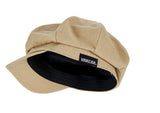 VARZAR(バザール) Herringbone label newsboy cap beige