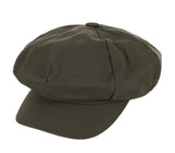 VARZAR(バザール) Herringbone label newsboy cap khaki