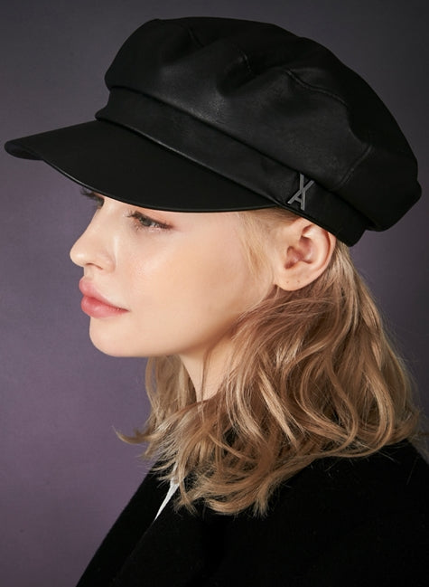 VARZAR(バザール) Black Stud Leather Madroscap Black