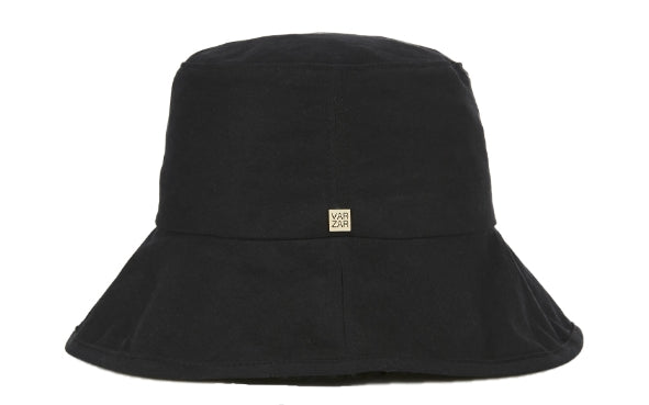 VARZAR(バザール) Wide Brim Rivet Wash Bucket Hat black
