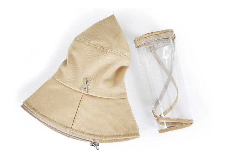 VARZAR(バザール) Stud logo protect bucket hat beige