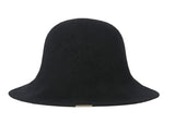 VARZAR(バザール) Bold Metal Tip Cloche Hat black