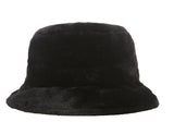 VARZAR(バザール) Fur logo point bucket hat black