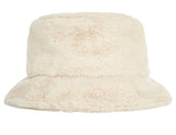 VARZAR(バザール) Fur logo point bucket hat cream