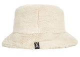 VARZAR(バザール) Fur logo point bucket hat cream