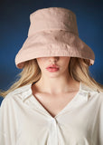 VARZAR(バザール) Metal tip overfit bucket hat baby pink