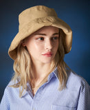 VARZAR(バザール) Metal tip overfit bucket hat baby beige