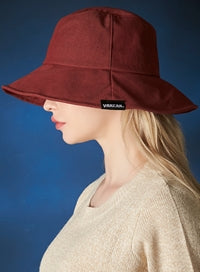 VARZAR(バザール) Wire Brim Bucket Hat Burgundy