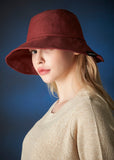 VARZAR(バザール) Wire Brim Bucket Hat Burgundy