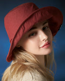 VARZAR(バザール) Wire Brim Bucket Hat Burgundy