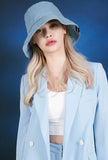 VARZAR(バザール) Wide Brim Wash Bucket Hat Sky Blue