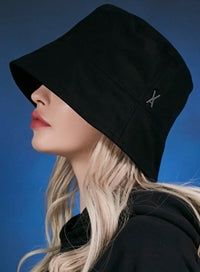VARZAR(バザール) Stud drop overfit bucket hat black
