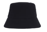 VARZAR(バザール) Herringbone label bucket hat black