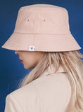 VARZAR(バザール) Herringbone label bucket hat pink