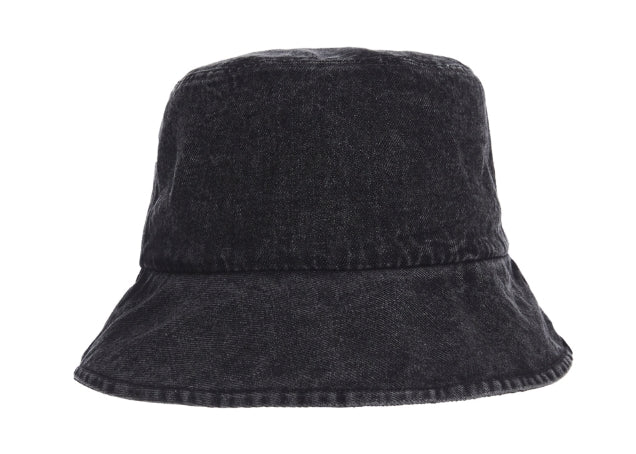 VARZAR(バザール) Stone-washed denim bucket hat black
