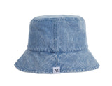 VARZAR(バザール) Stone-washed denim bucket hat right indigo