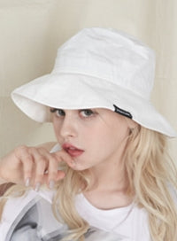 VARZAR(バザール) Wide Brim Wash Bucket Hat White