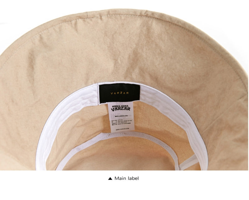 VARZAR(バザール) Wide Brim Wash Bucket Hat beige